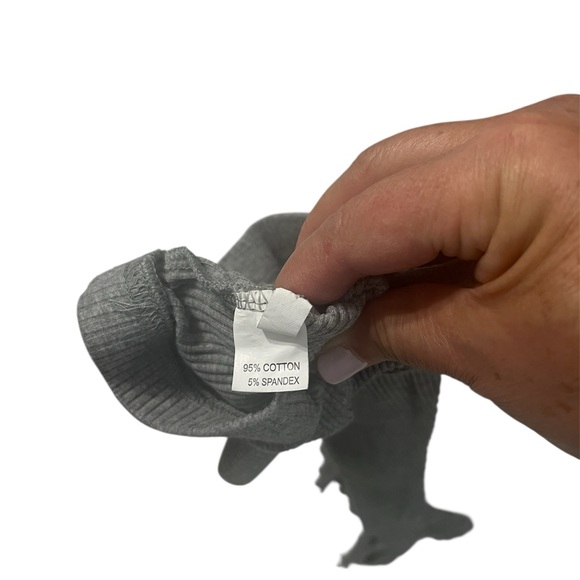 Kids Ruffled Leggings Trio - Black, Pink, Gray - Picture 3 of 3